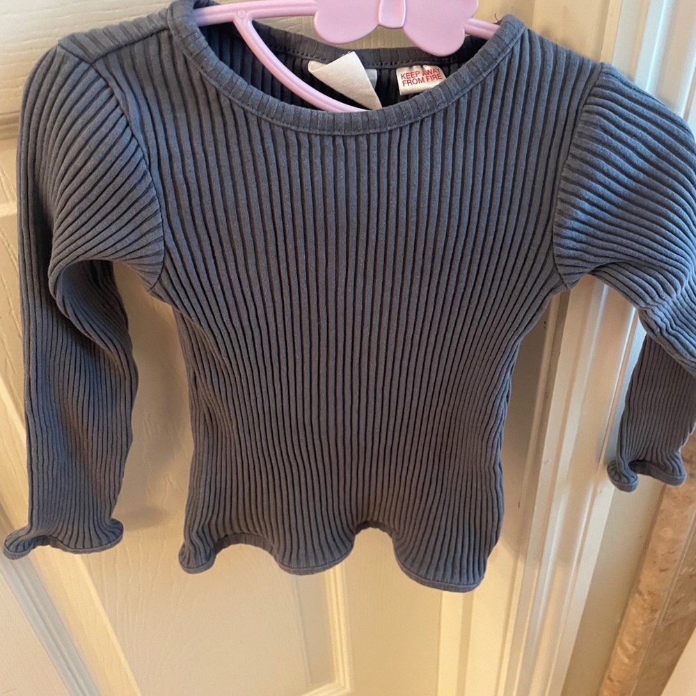 Zara blue Long Sleeve Tee